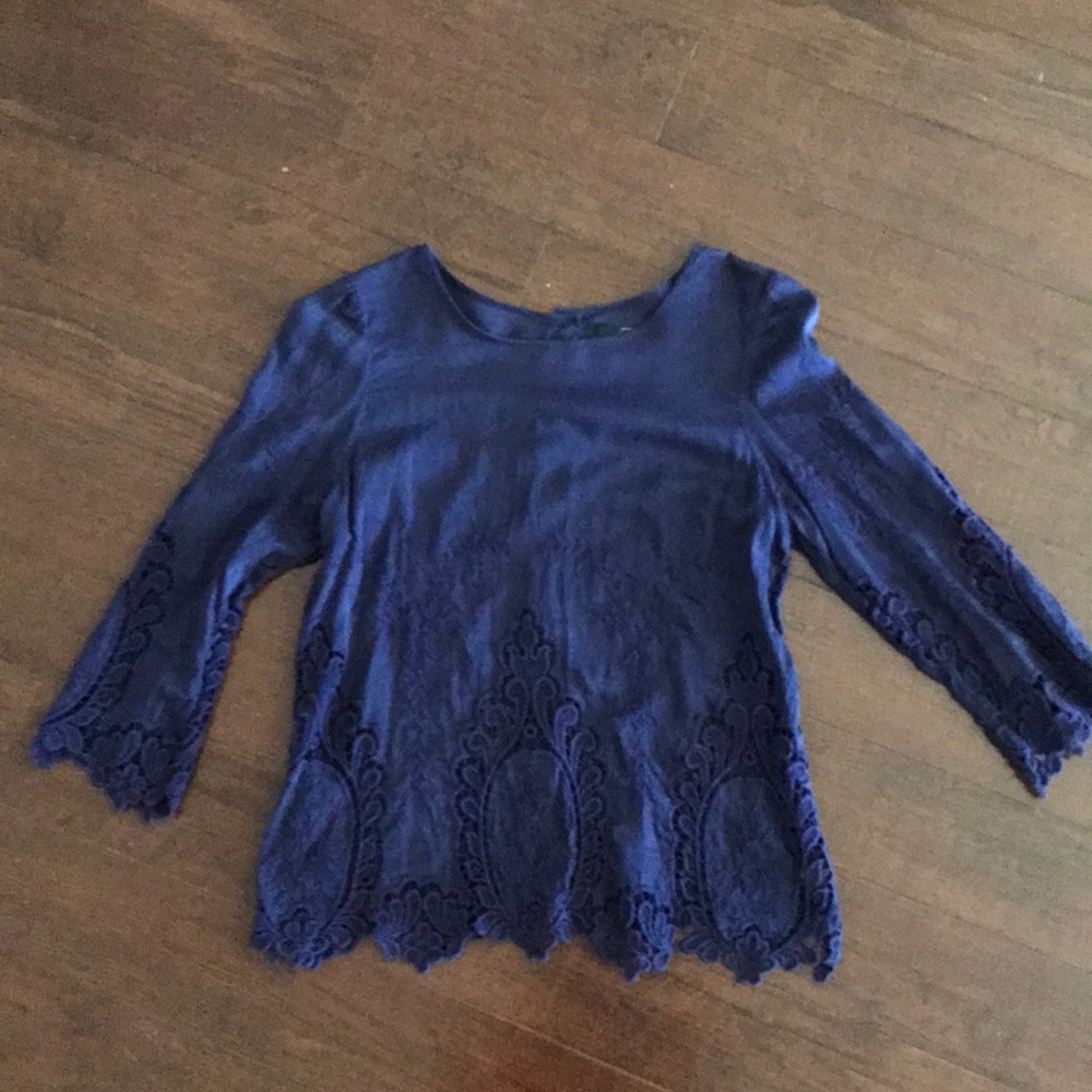 Anthropologie Dolce Vita Navy Blouse Xs